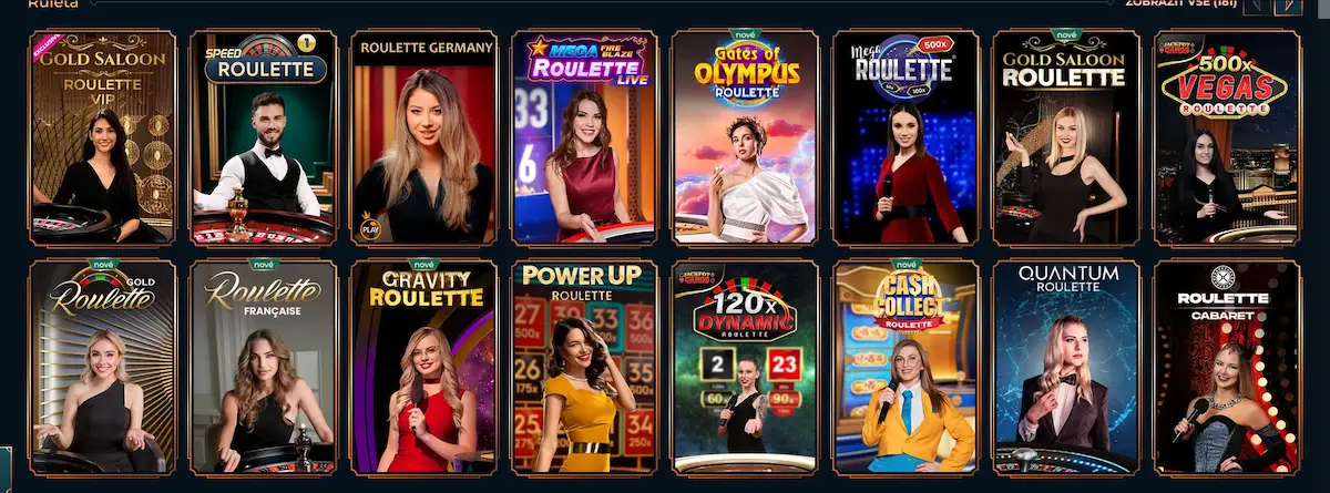 Živá ruleta Monsterwin Casino - evropská, francouzská a Gold Saloon varianta